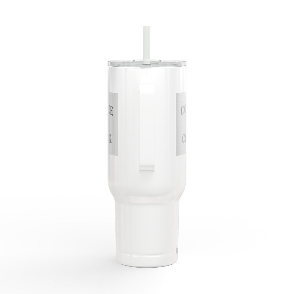 Coffee Chick 40oz Insulated Tumbler with Lid & Straw — Engraved Travel Mug