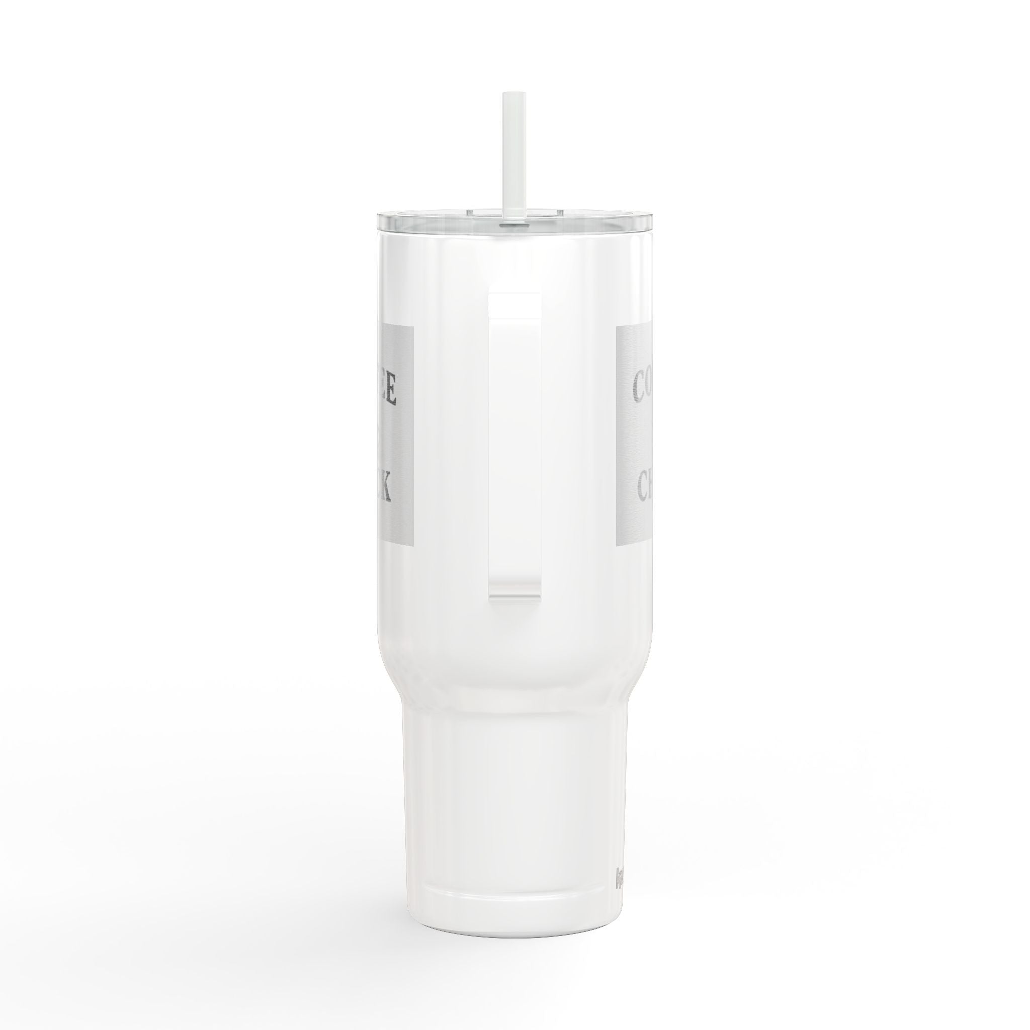 Coffee Chick 40oz Insulated Tumbler with Lid & Straw — Engraved Travel Mug