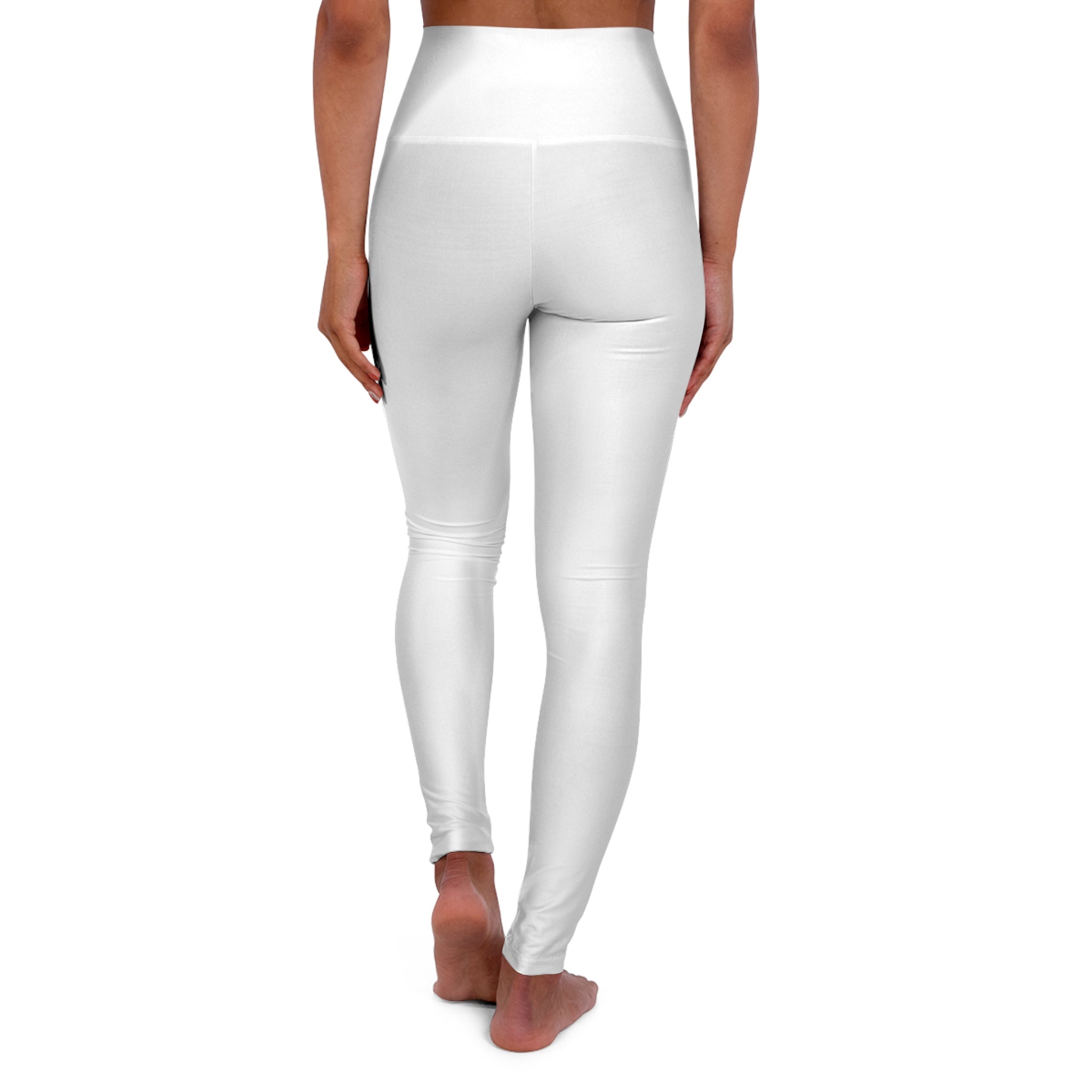 High-Waisted Yoga Leggings — "Hot Yoga Mom" Graphic Leggings