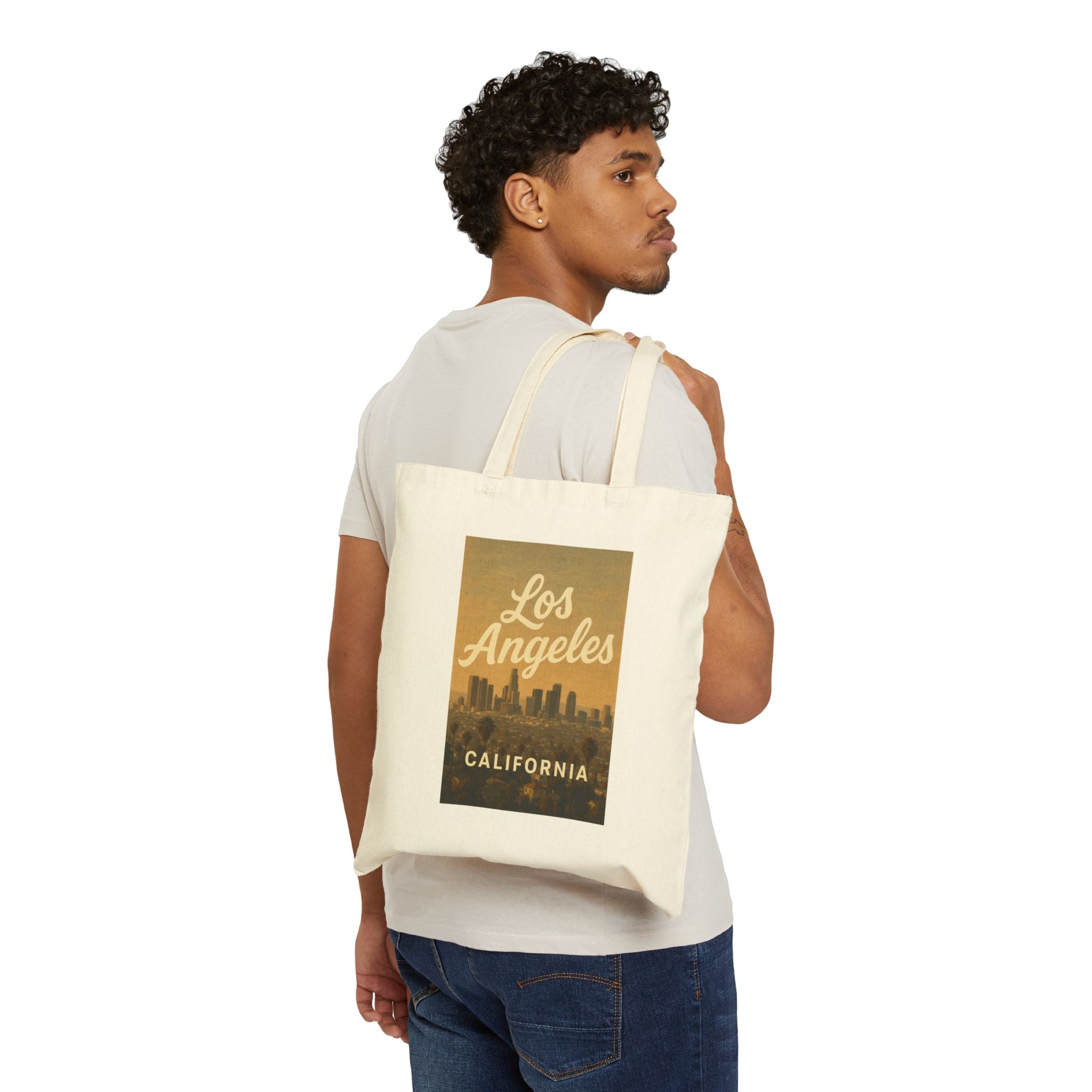 Los Angeles California Vintage Skyline Tote